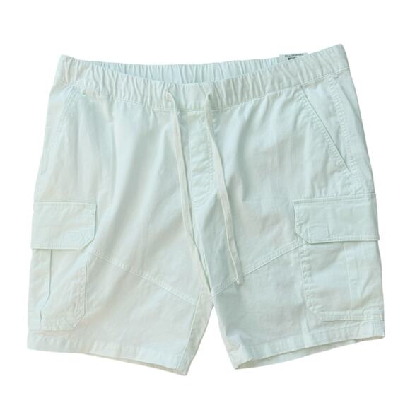 Sun + Stone Mens Size Extra Large White Cotton Pull On Shorts Coastal Beach New - Picture 1 of 6
